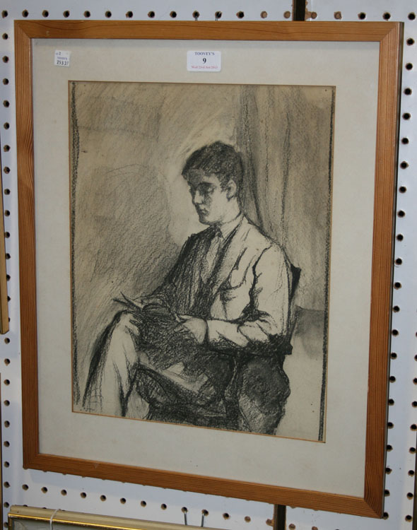 Early 20th Century British School - Three-quarter Length Portrait of Duncan Guthrie seated in a