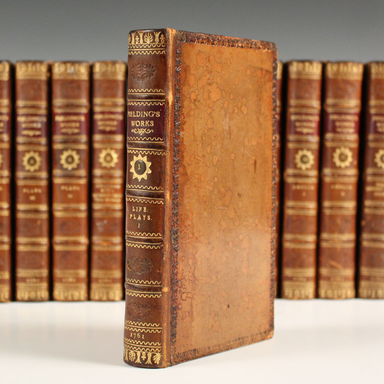 FIELDING, Henry. The Works... the third edition. London: 1766. 12 vols., 12mo (170 x 98mm.) Portrait