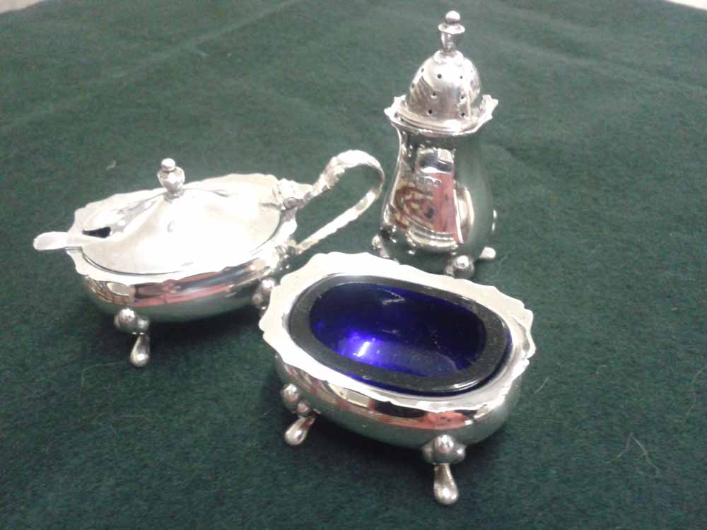 A Silver cruet