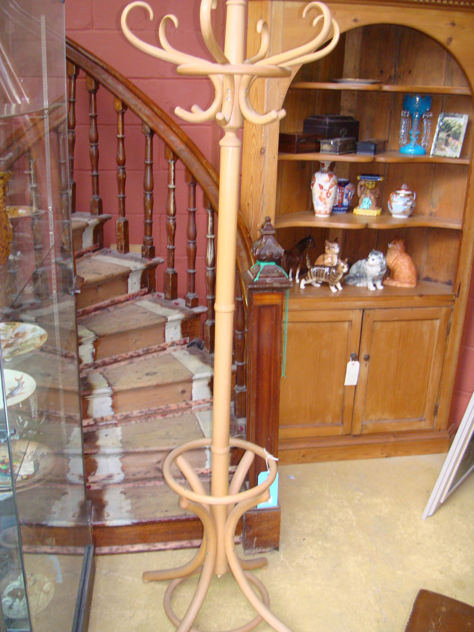 A bentwood hatstand