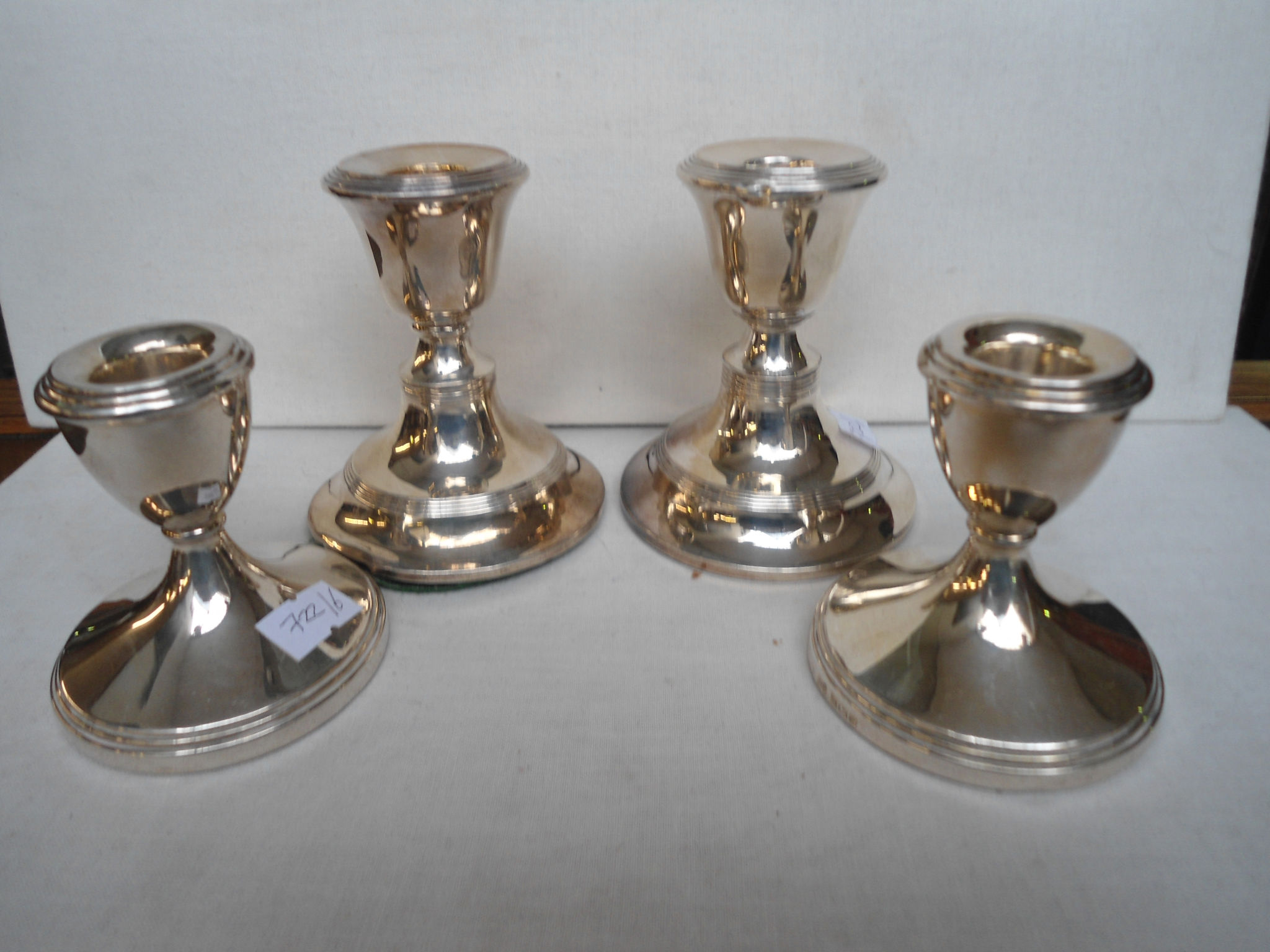 Candlesticks silver 2 pairs