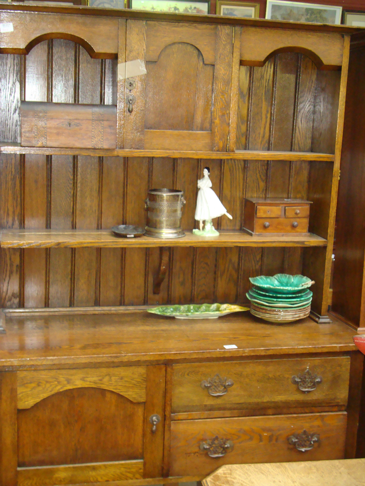 A 20th century oak dresser