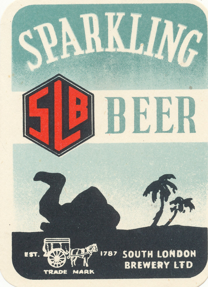 BEER LABELS, South London Brewery, S.L.B. Beer, Oatmeal Stout, Brown Ale, Imperial London Stout,