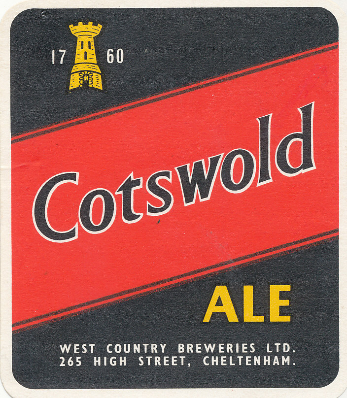 BEER LABELS, West Country Breweries Ltd. (Cheltenham), mixed brews, late 1950s, rv, VG, 6