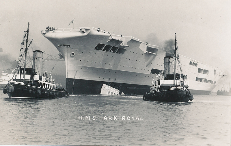 SHIPPING, Aircraft carriers, inc Ark Royal (5), Furious (4), Courageous (5), Campania Festival of