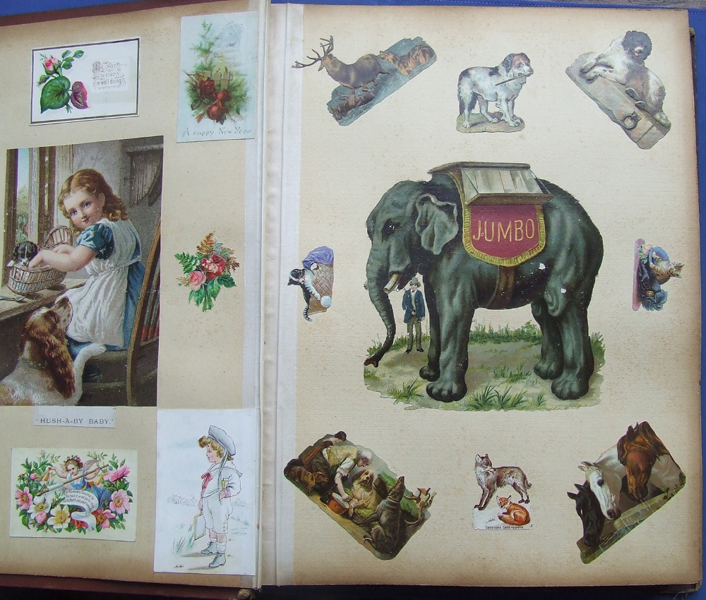 SCRAPBOOK, collection of approx. 590* pieces laid down to two contemporary albums, P1 onwards, inc