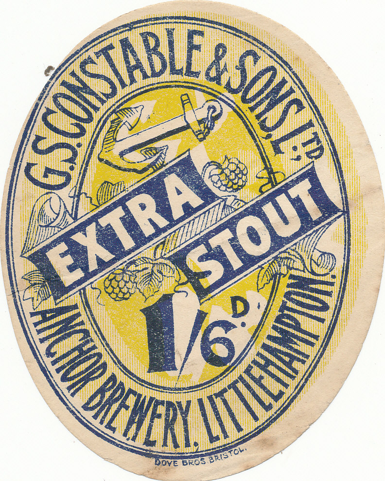 BEER LABELS, G. Constable & Son (Littlehampton), Extra Stout, 1920s/30s, vo, slight creasing and age