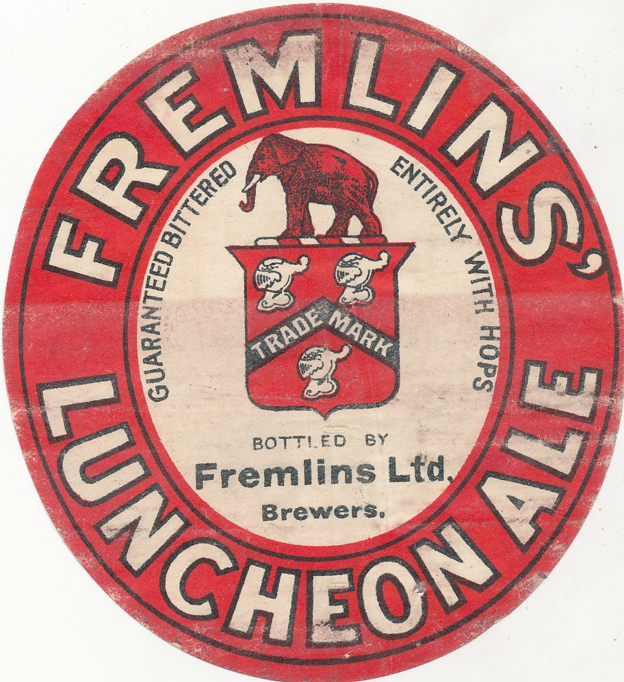 BEER LABELS, Fremlins (Maidstone), Luncheon Ale, 1930s, circular, age toning and scuffing, about G