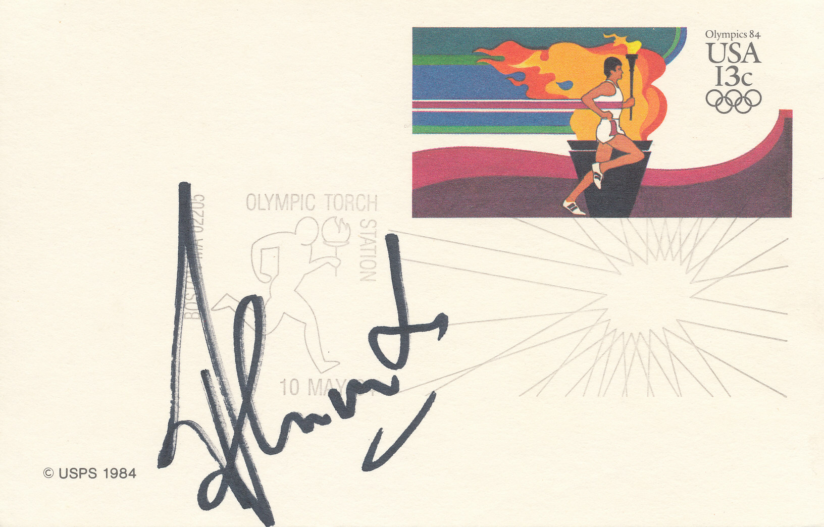 OLYMPICS, Legend Postcards, Los Angeles 1984, each signed by various sporting personalities, inc Tim