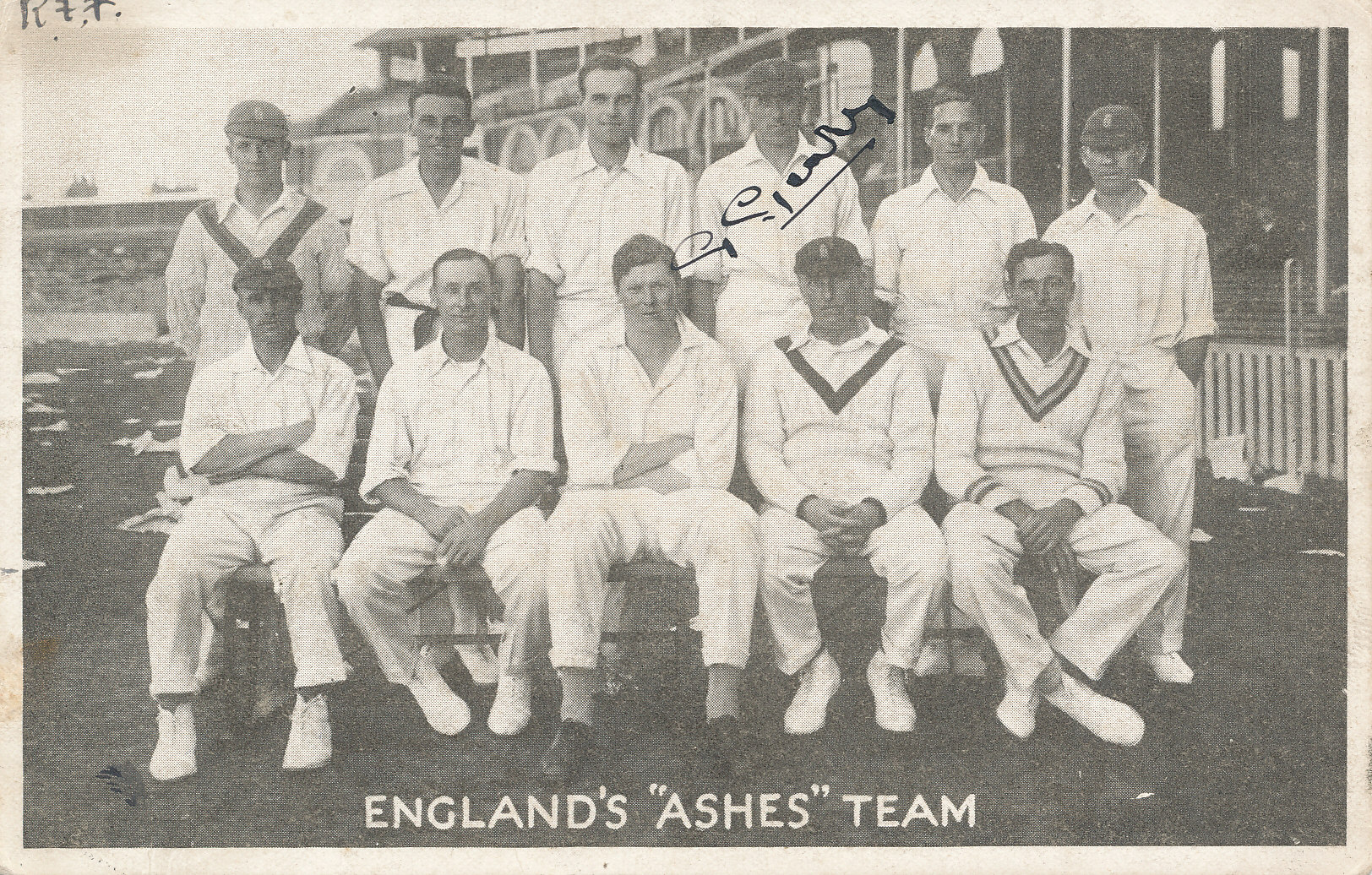 ENGLAND, b/w of England`s Ashes team 1926, signed by George Geary, some age toning, G (cricket)