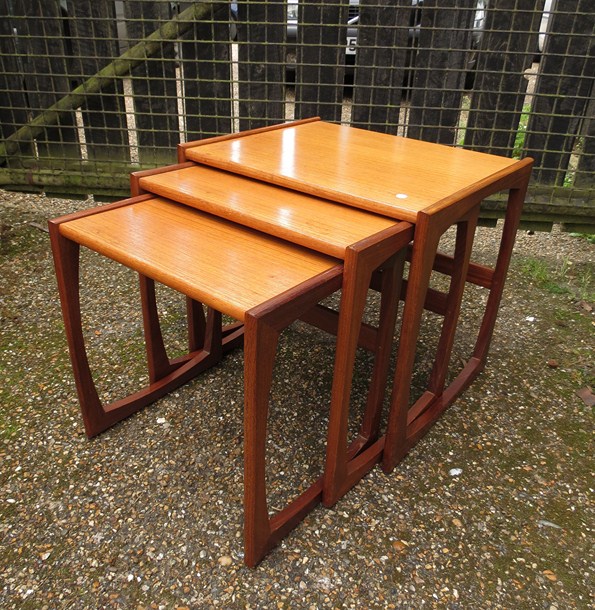 A G-plan nest of teak tables