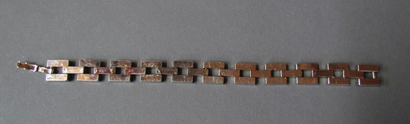 A steel mid century bracelet