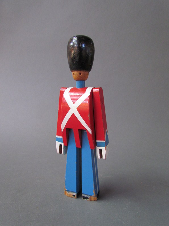 A Danish wooden toy soldier by Kay Bojesen a/f