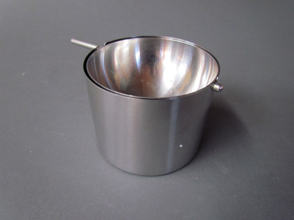 A Stelton of Denmark stainless steel ashtray