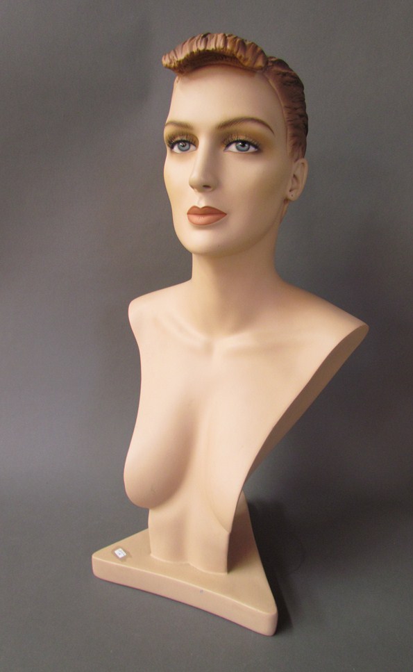 A1980's female mannequin head