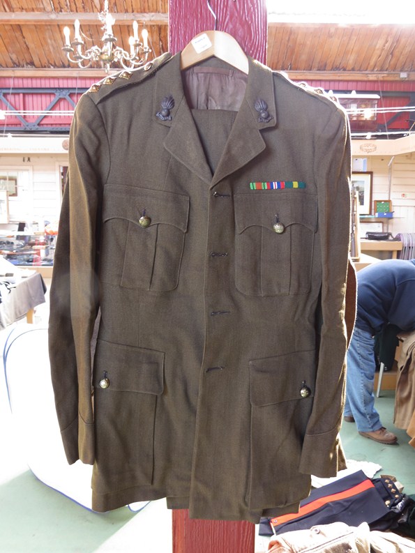 A post WWII No. 2 dress jacket to the Royal Army Service Corps with matching trousers
