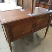 A mahogany washstand base