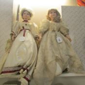 2 Alberon collector's dolls