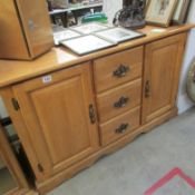 A light oak modern sideboard