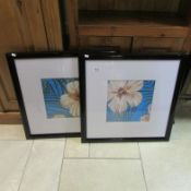 A pair of modern prints