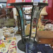A Retro style mirror topped table