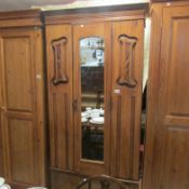 An art Nouveau wardrobe