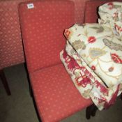 3 upholstered dining chairs