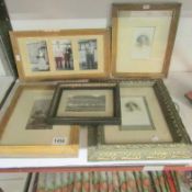 5 old photo frames