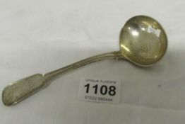 A Georgian silver ladle