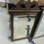 A mahogany framed mirror