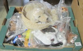 A box of soft toys including Ty beanies