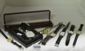 A mixed lot of watches