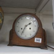 A Deco mantel clock
