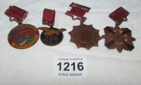 4 Oriental medals