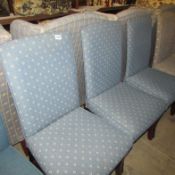 3 upholstered dining chairs