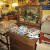 An oak dressing table