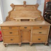 A Victorian pine Lincolnshire dresser