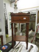 A mahogany side table