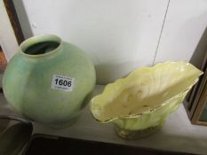 A Wade Heath vase and a Maling vase