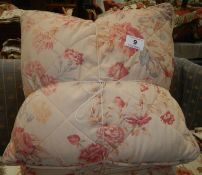 5 good quality floral cushions