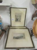 3 engravings of Lincoln