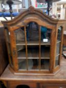 A small corner cabinet