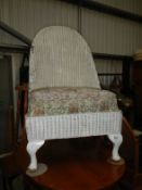 A loom style bedroom chair