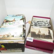 2 boxes of in excess of 400 postcards