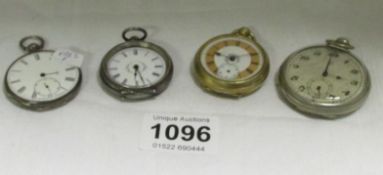 4 pocket watches, a/f