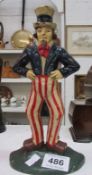 An Uncle Sam doorstop