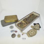 A quantity of medals, badges and other militaria