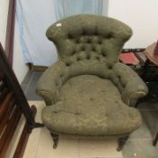 A Victorian tub chair