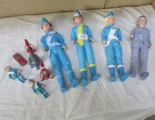 A quantity of vintage Thunderbirds figures