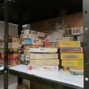 A quantity of aircraft model kit boxes containing components etc.